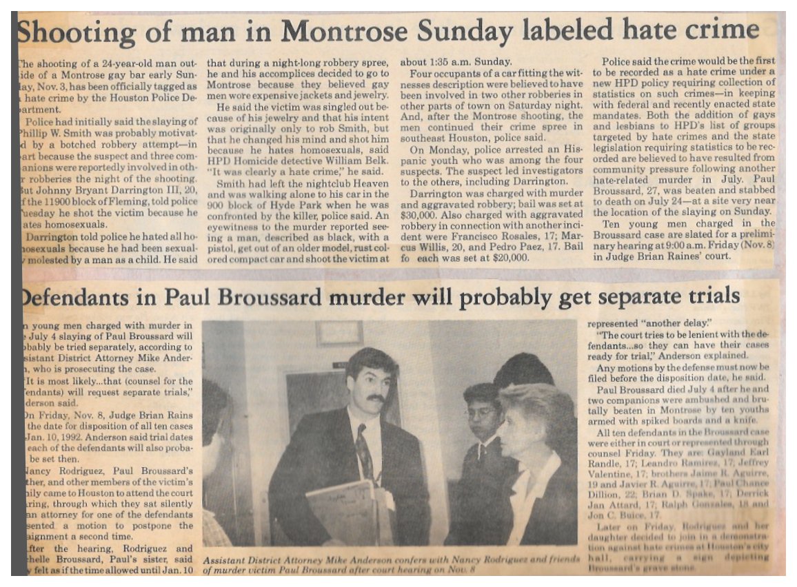 montrose killing 1991 gay