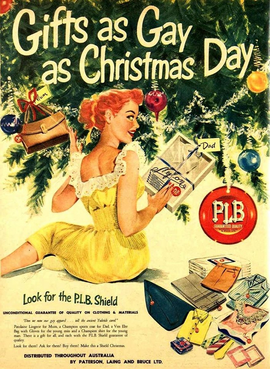 Gay Xmas Images - Vintage Ads